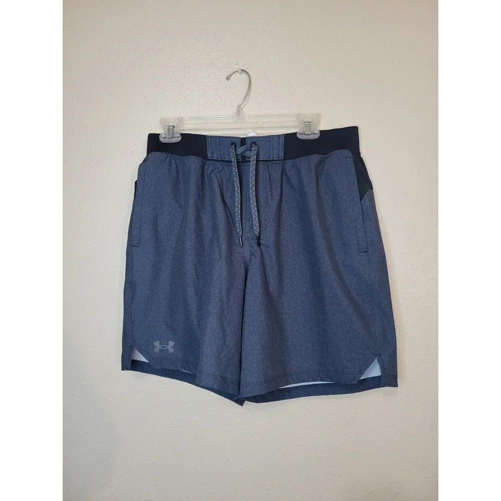 Under Armour Men's Comfort Waist‎ Swim Shorts Drawstring Stretch Sz L